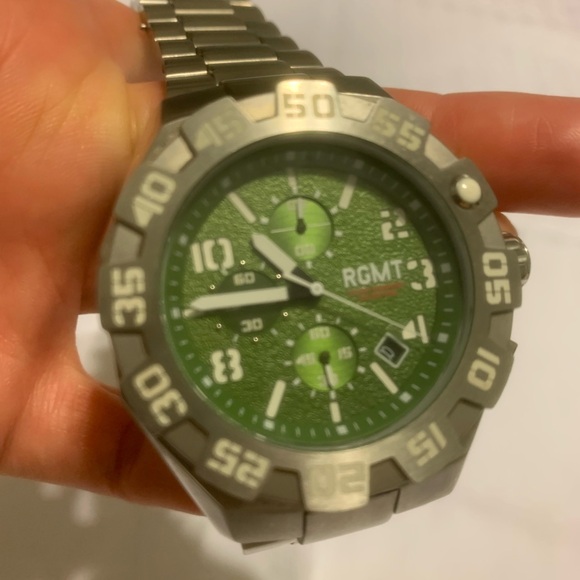 RGMT tactical green chronograph watch RG-8005